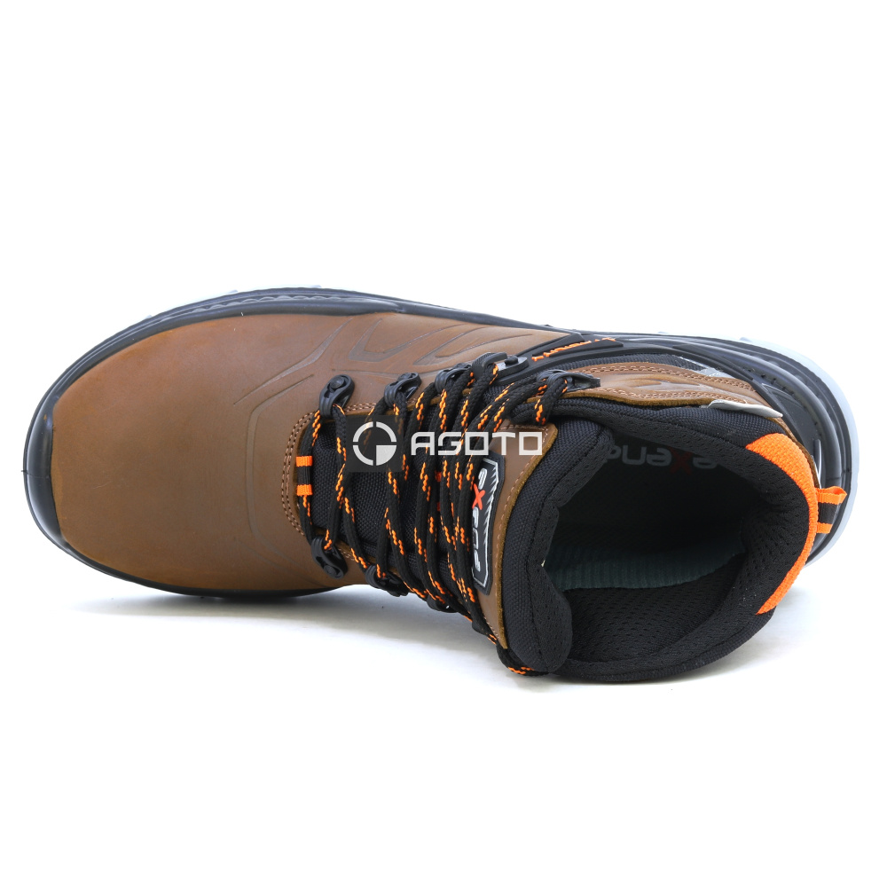 detail EXENA Everest Brown S3 hnědá pánská pracovní zimní obuv 3M Thinsulate