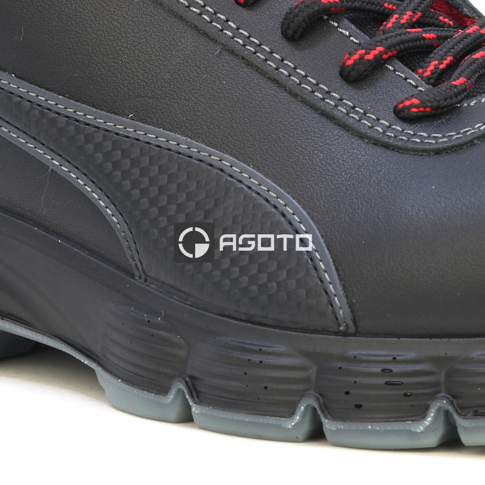 detail PUMA Condor Mid S3 ESD černá pánská pracovní obuv