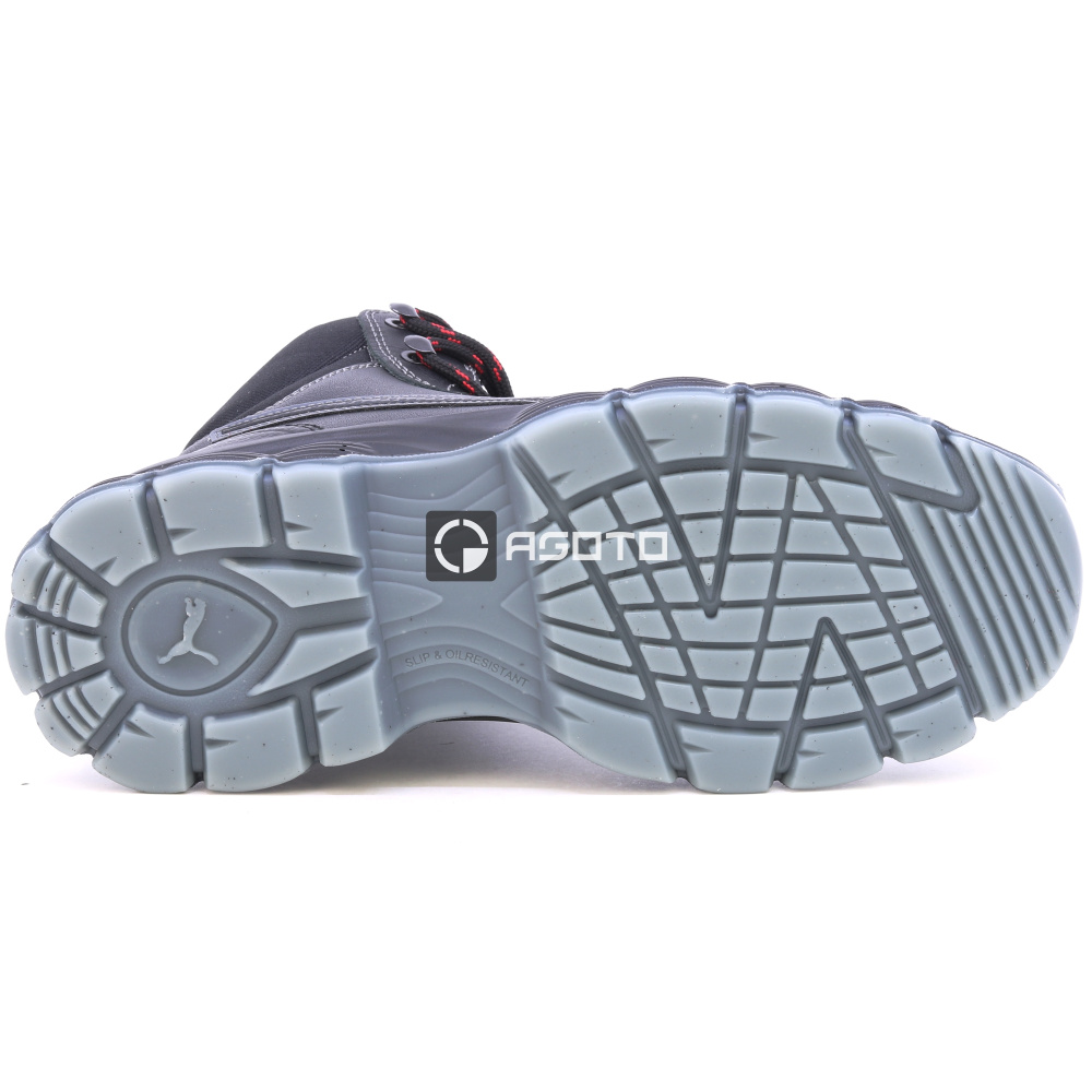 detail PUMA Condor Mid S3 ESD černá pánská pracovní obuv