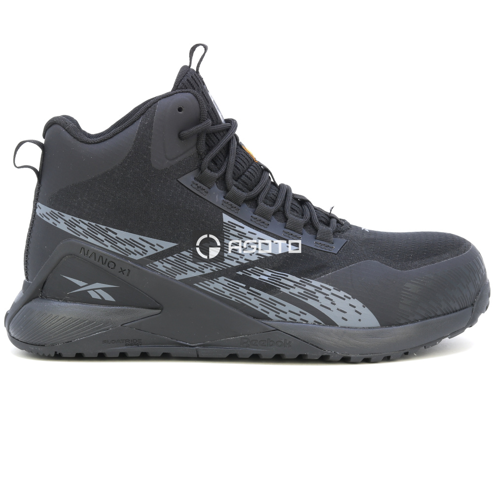 detail REEBOK IB3484 S3 ESD Nano X1 černá pánská prácovní obuv