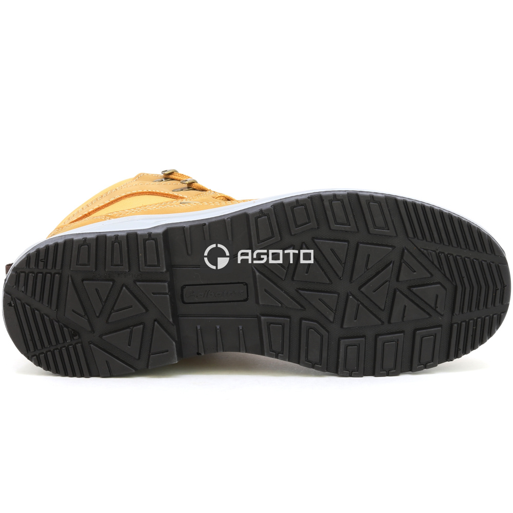 detail ALBATROS Vector Wheat Mid S3 žlutá pánská pracovní obuv