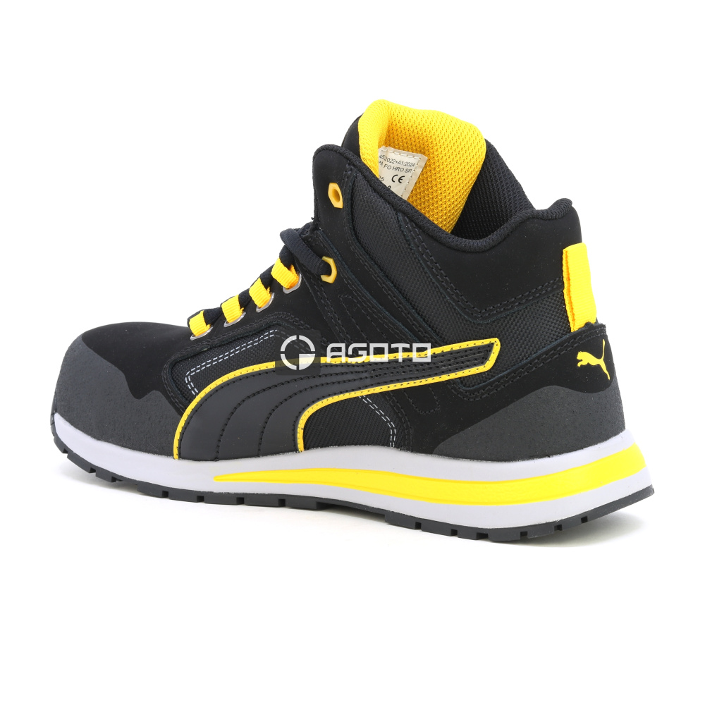 detail PUMA Crosstwist Black Mid SB černá pánská pracovní obuv