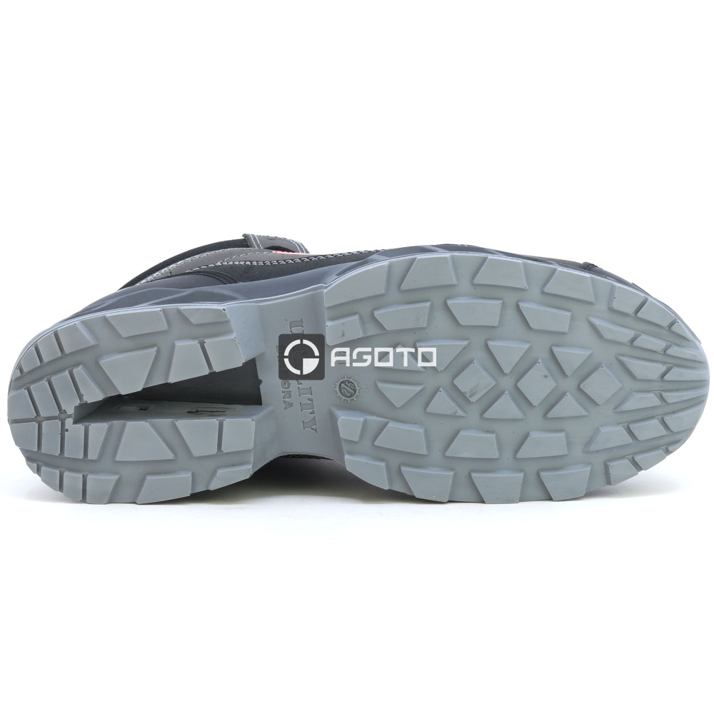 detail DIADORA Shark Leat Mid S3S ESD šedá pánská pracovní obuv