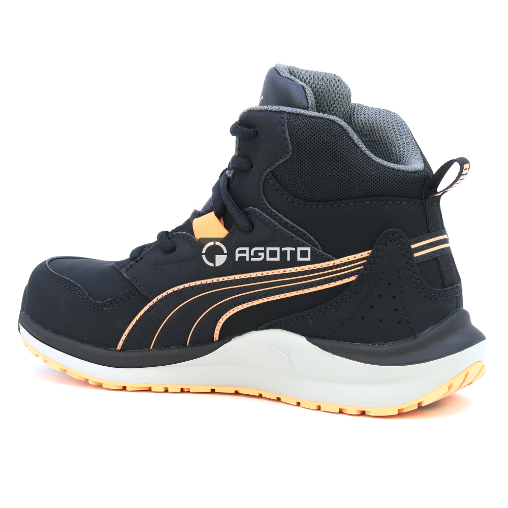 detail Puma Safety Stepper S3 ESD dámská pracovní obuv černá kotník lehká pohodlná