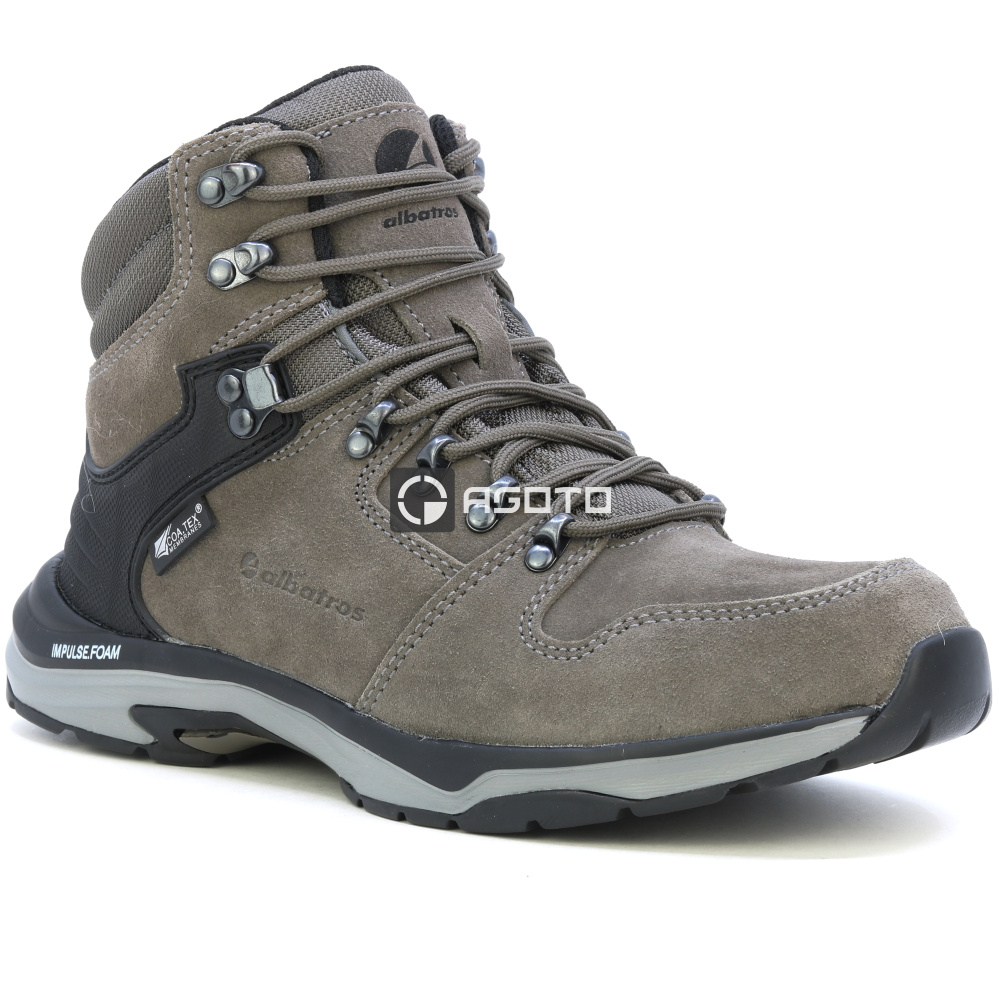 detail ALBATROS Trento MID O2 hnědá pánská kožená pracovní obuv s membránou CTX