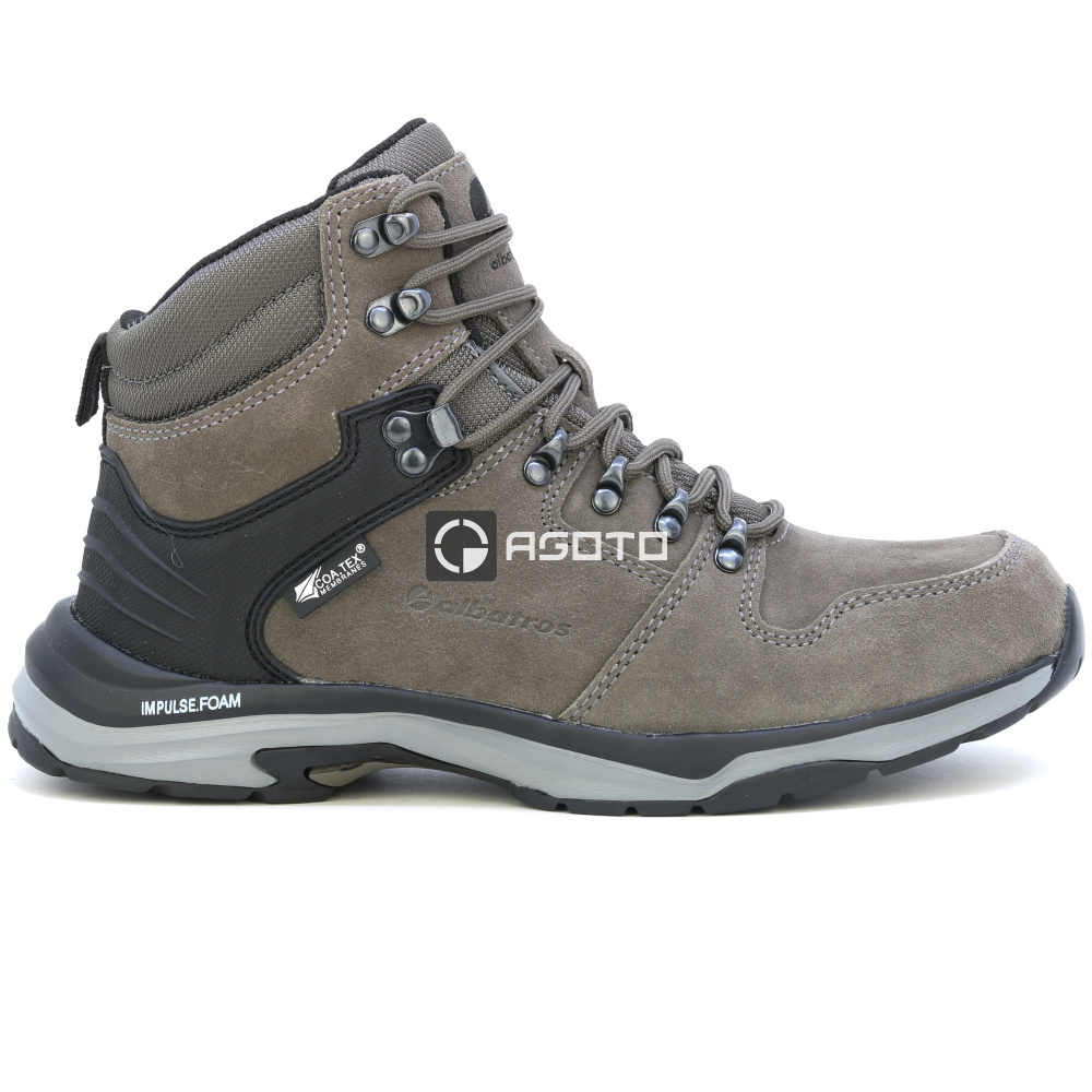 detail ALBATROS Trento MID O2 hnědá pánská kožená pracovní obuv s membránou CTX