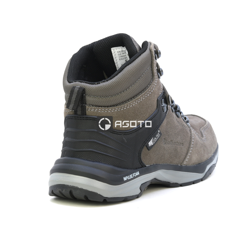 detail ALBATROS Trento MID O2 hnědá pánská kožená pracovní obuv s membránou CTX