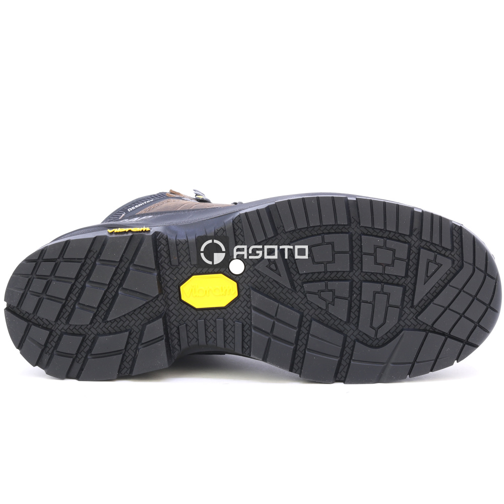 detail BICAP Terrax S7S hnědá pánská kožená odolná pracovní obuv Respitex® membrána