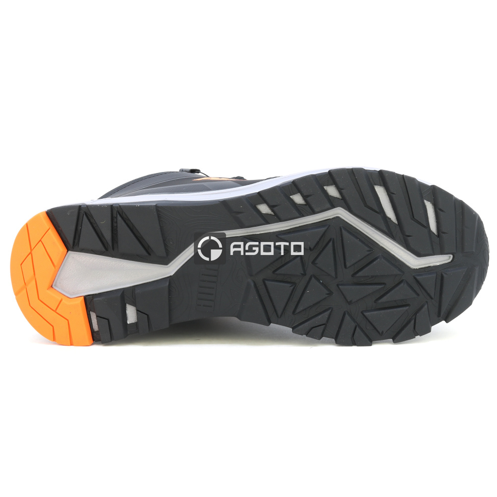 detail PUMA Kanyon Disc Mid S3 černá pánská odlehčená pracovní obuv, měkký došlap