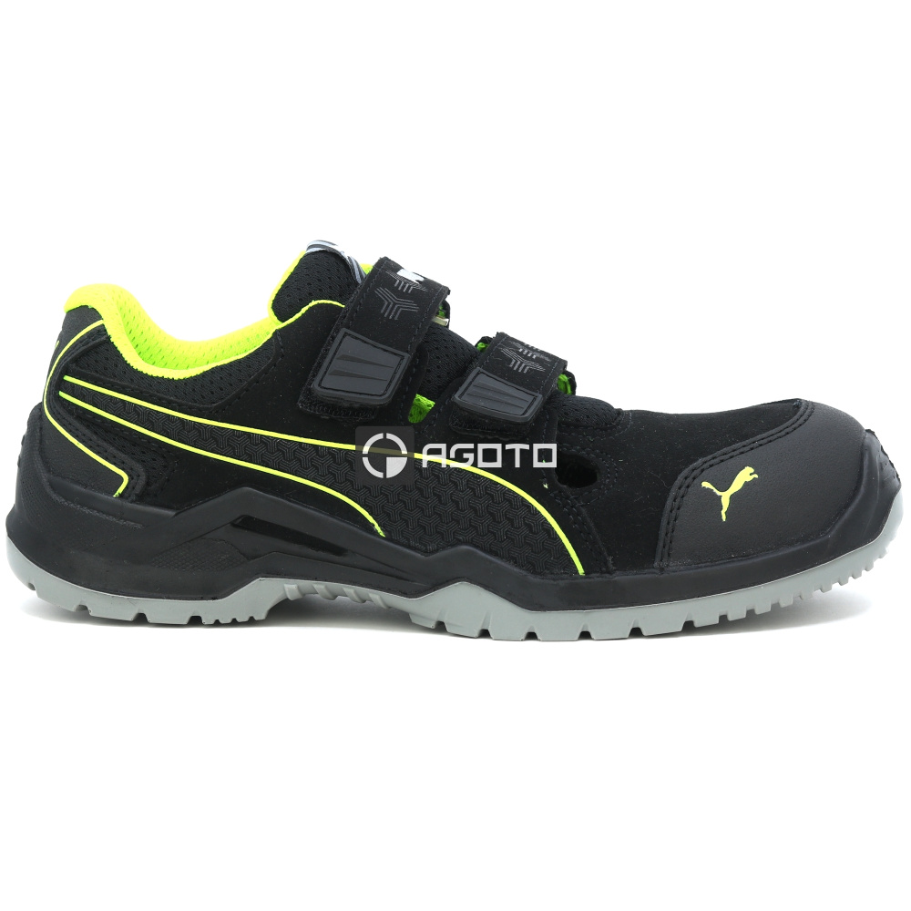 detail PUMA Neodyme green low S1P ESD Safety shoes