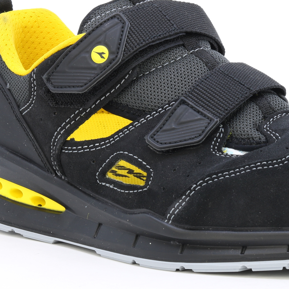 detail DIADORA Run Airbox S1P černá pánská pracovní obuv, která dýchá - Geox