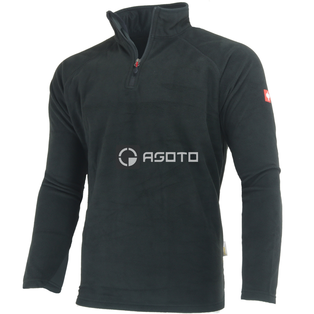 detail Engelbert Strauss Troyer černá pánská pracovní mikina kr. zip