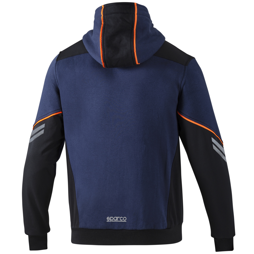detail SPARCO Colorado Tech Full Zip modrá pánská mikina/bunda