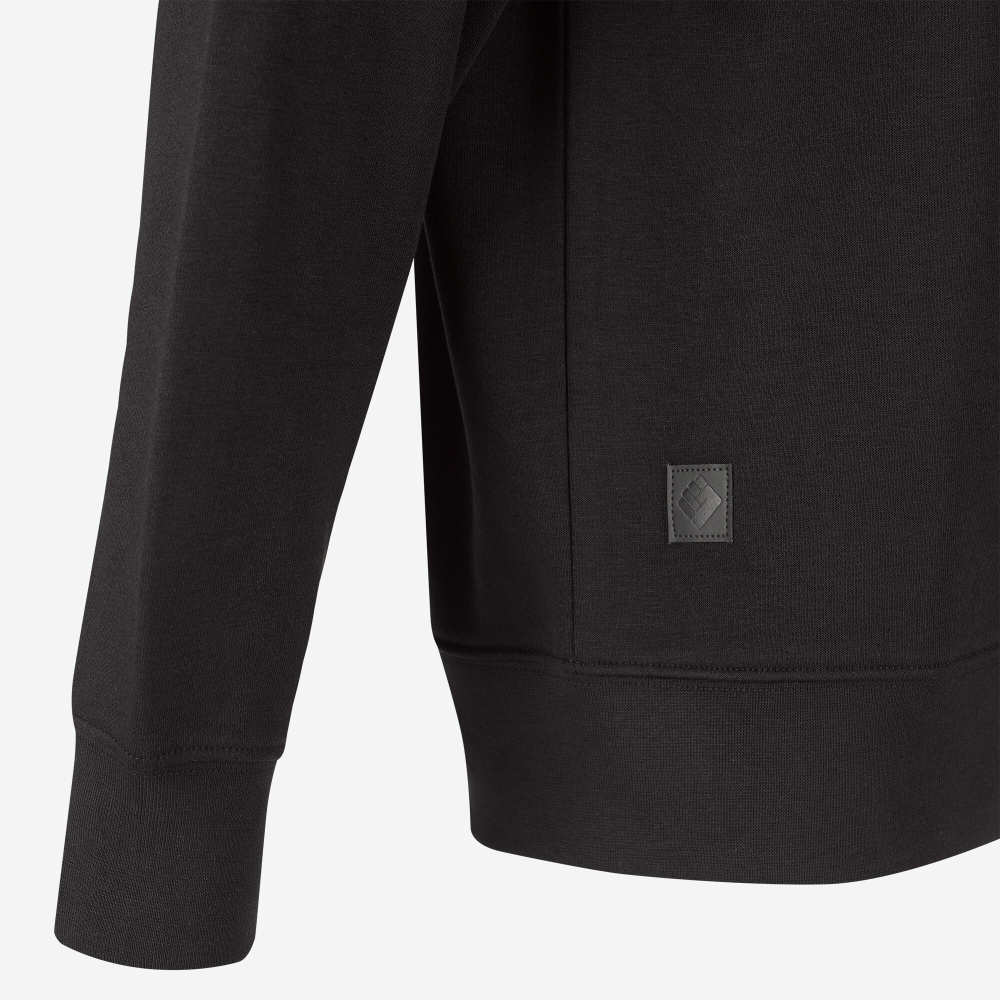 detail TOWORKFOR Sweatshirt černá pánská rychleschnoucí mikina pro skvělý komfort