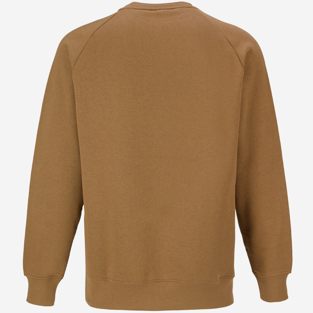 detail TOWORKFOR Sweatshirt hnědá pánská rychleschnoucí mikina pro skvělý komfort