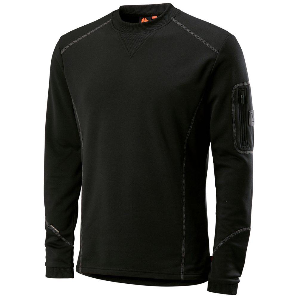 detail LBRADOR Sweden 6037P černá pánská 4 směrná strečová mikina, pohodlná a moderní