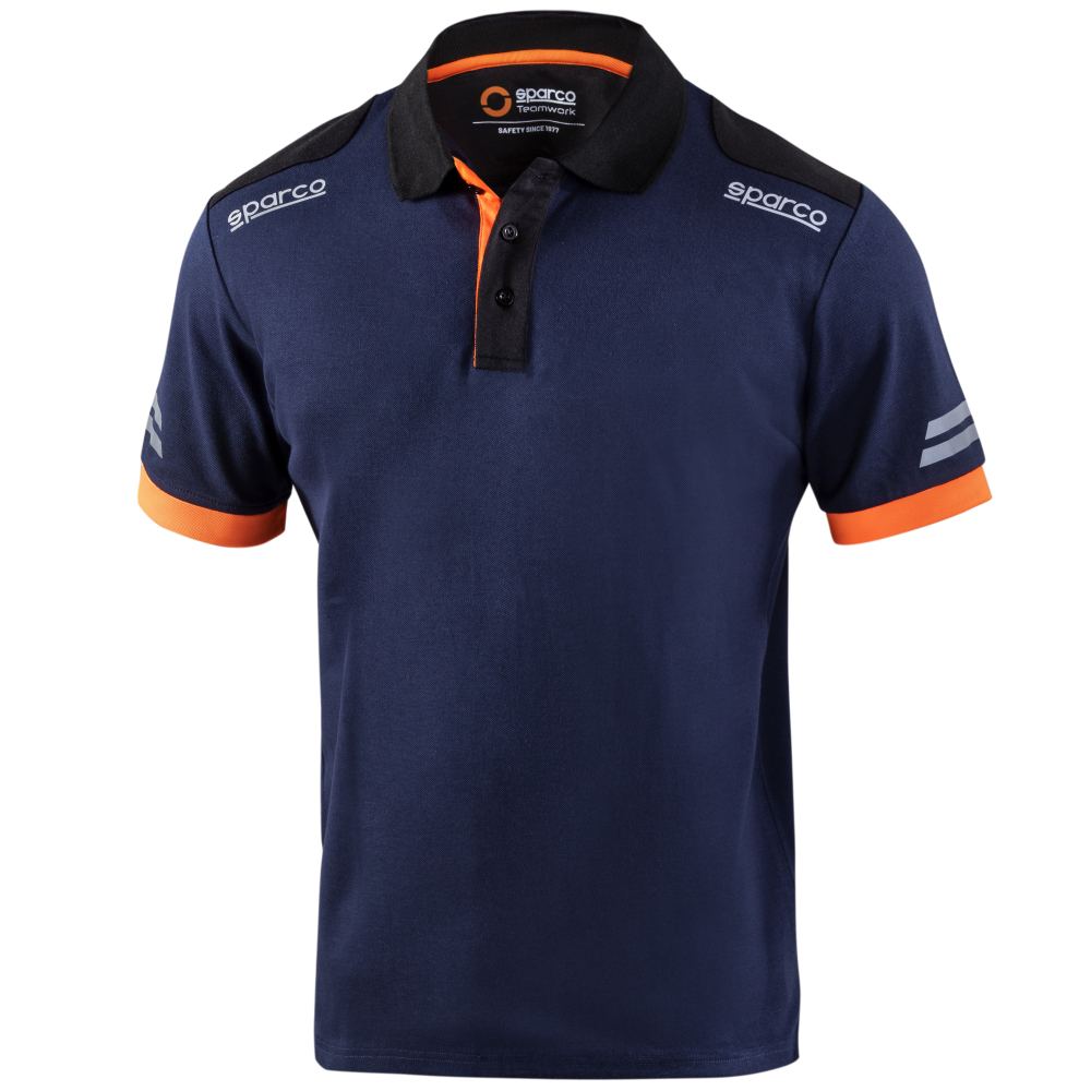 detail SPARCO Toledo POLO TW modrá pánská polokošile
