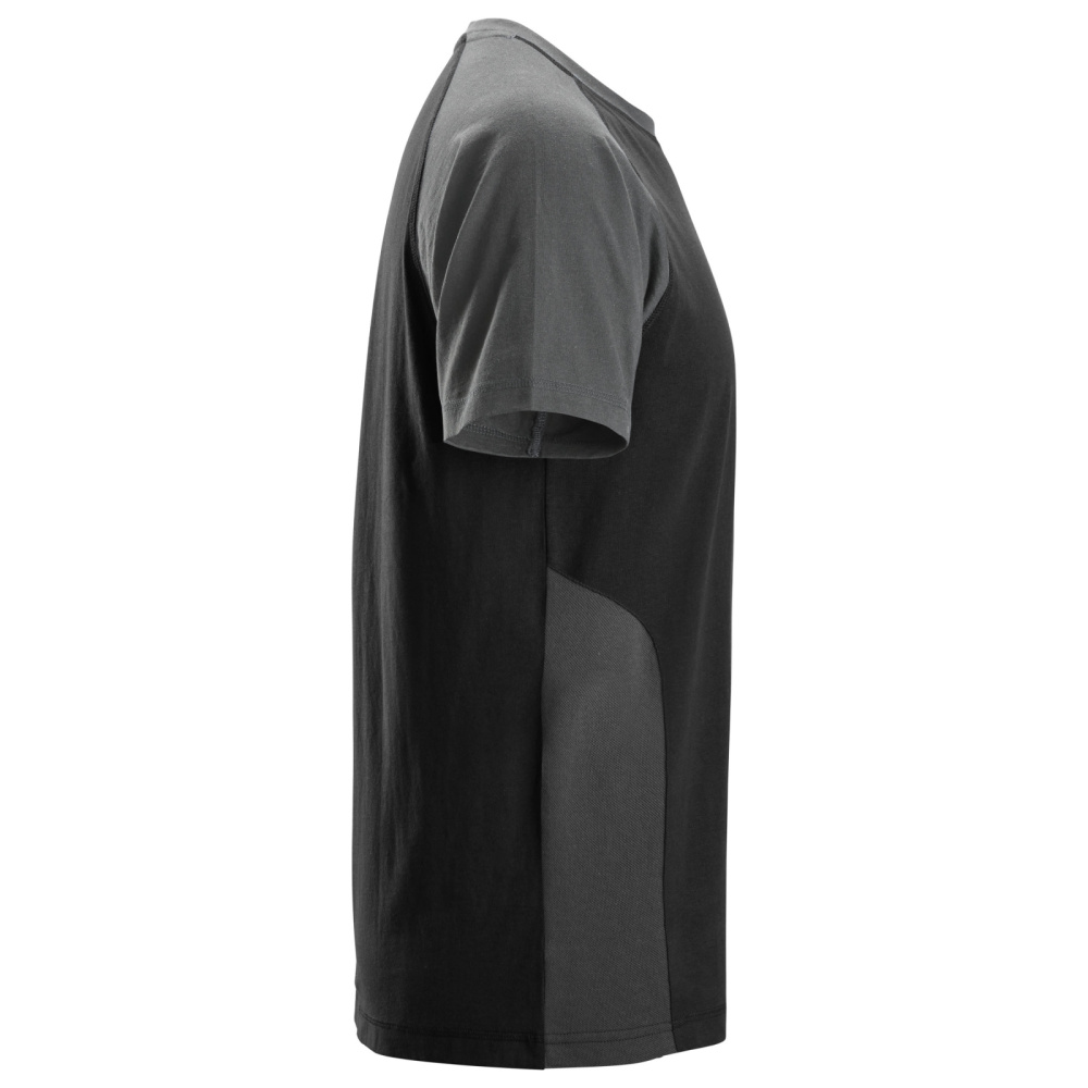 detail SNICKERS černošedé pánské raglánové triko 100% Ba