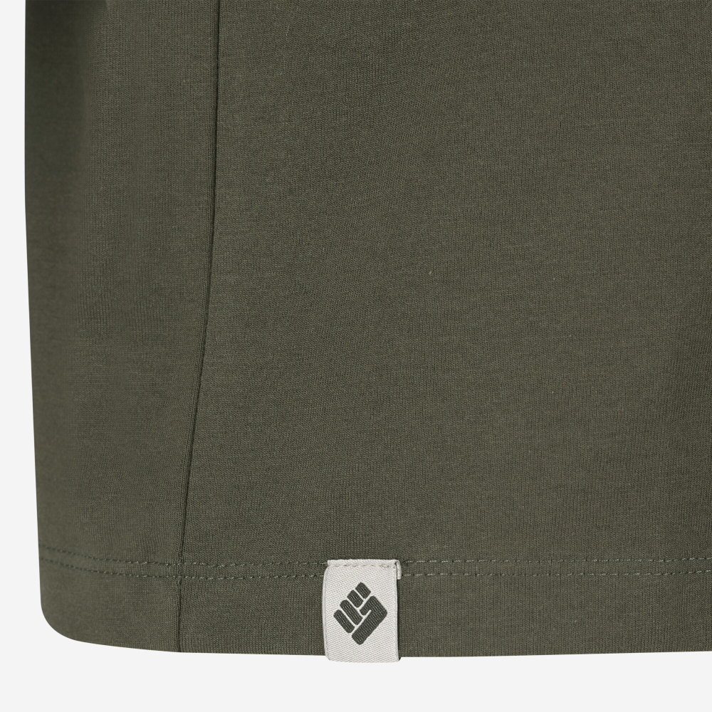 detail TOWORKFOR T-Shirt Fast-Dry olivové pánské rychleschnoucí triko pro skvělý komfor