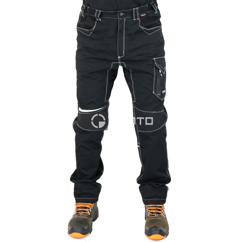 detail COFRA Skiathos Stretch pracovní kalhoty černé