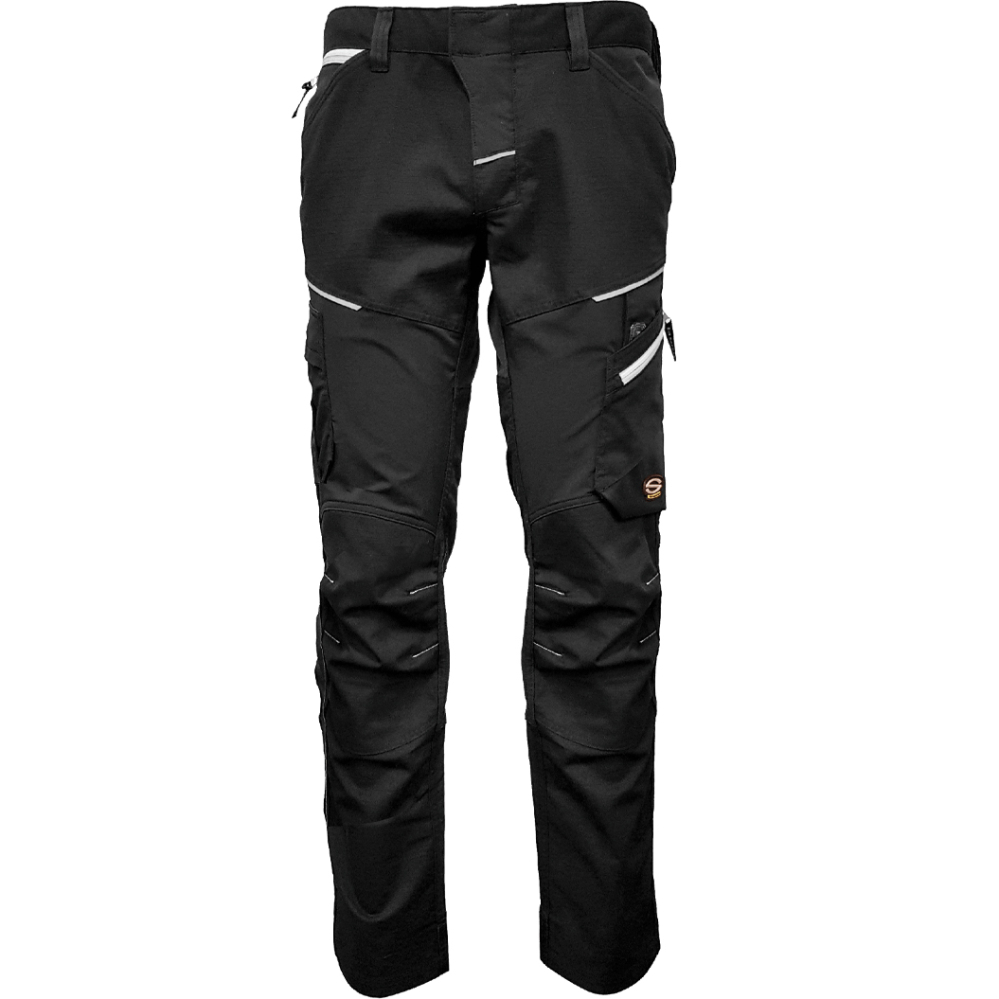 detail SIR Gemini Guard Stretch Premium černé pracovní kalhoty