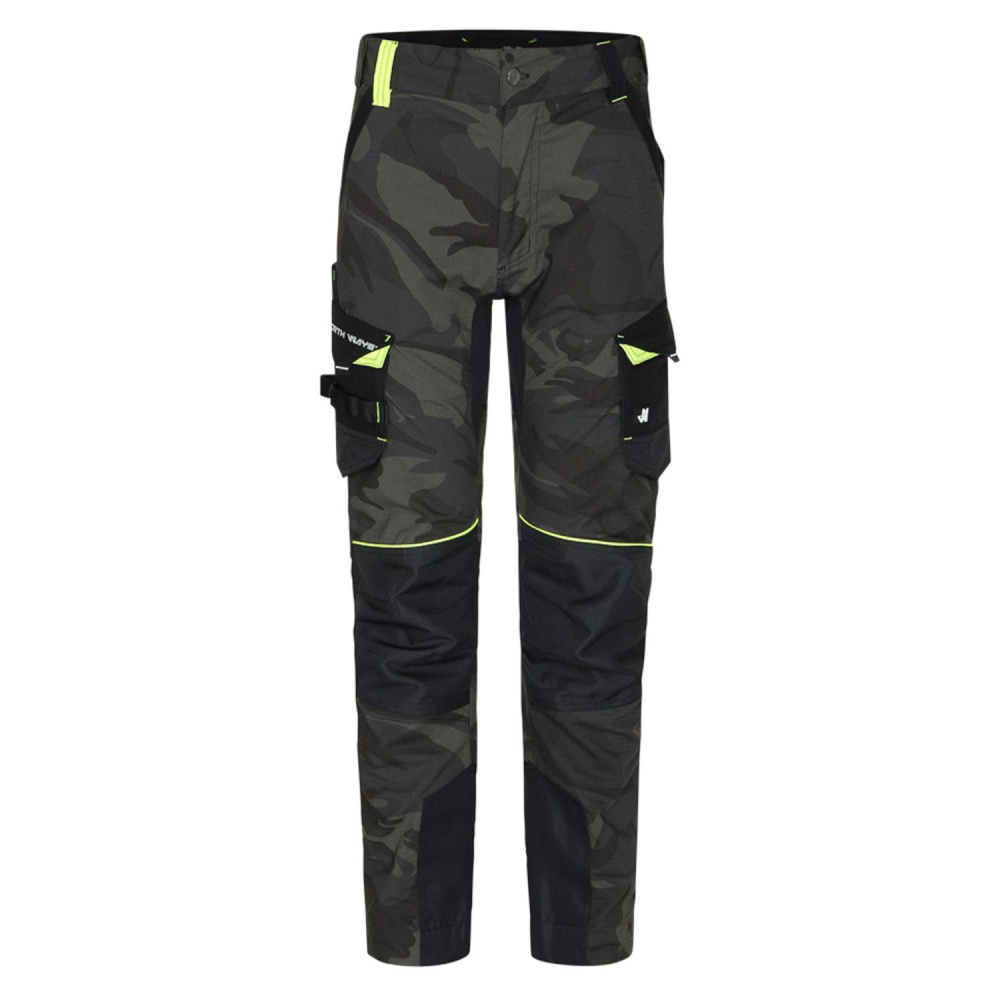 detail NORTH WAYS Mirage hnědé pánské pracovní kalhoty Premium Stretch