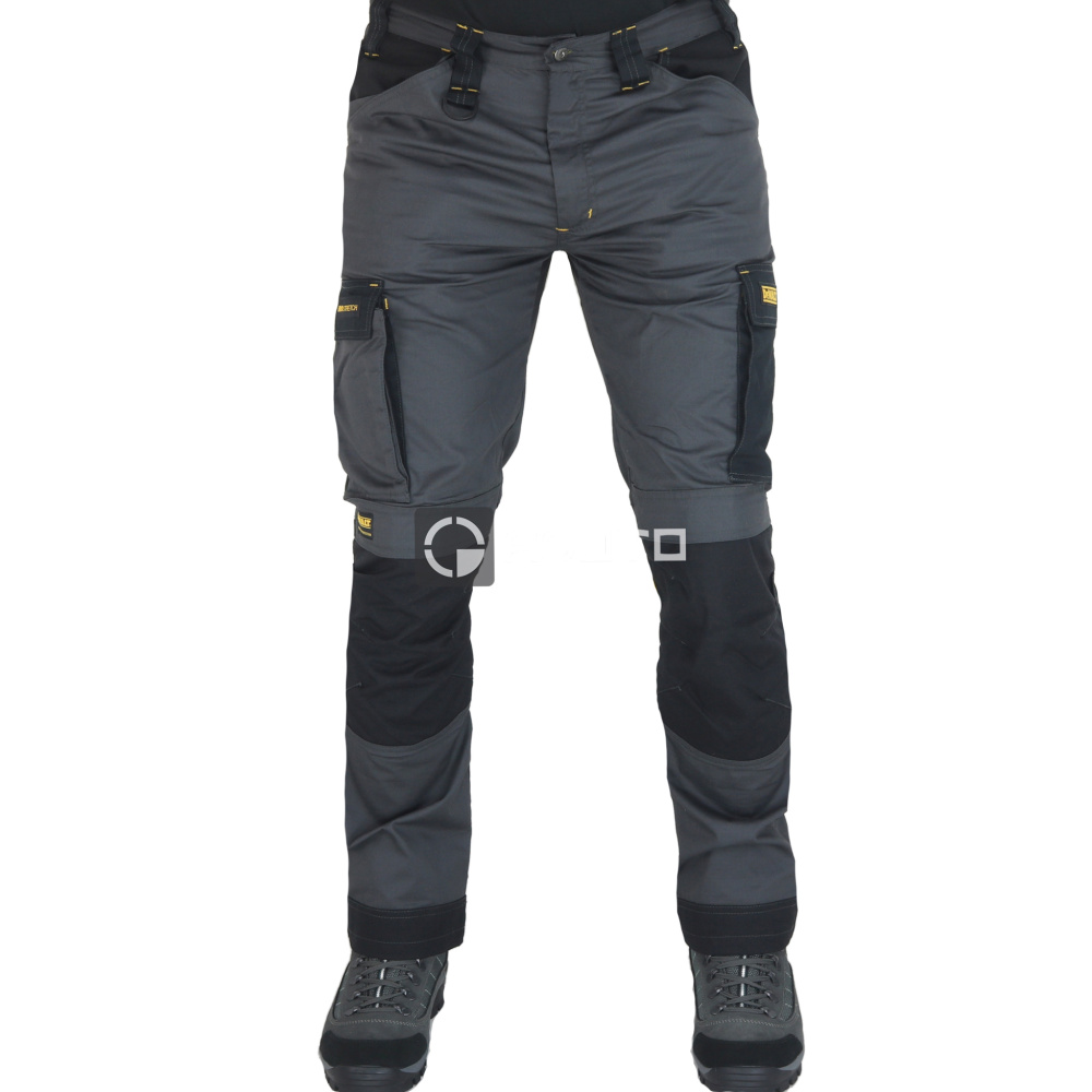 detail DEWALT ORIGINAL Fairhaven šedé pánské pracovní kalhoty Stretch Slim