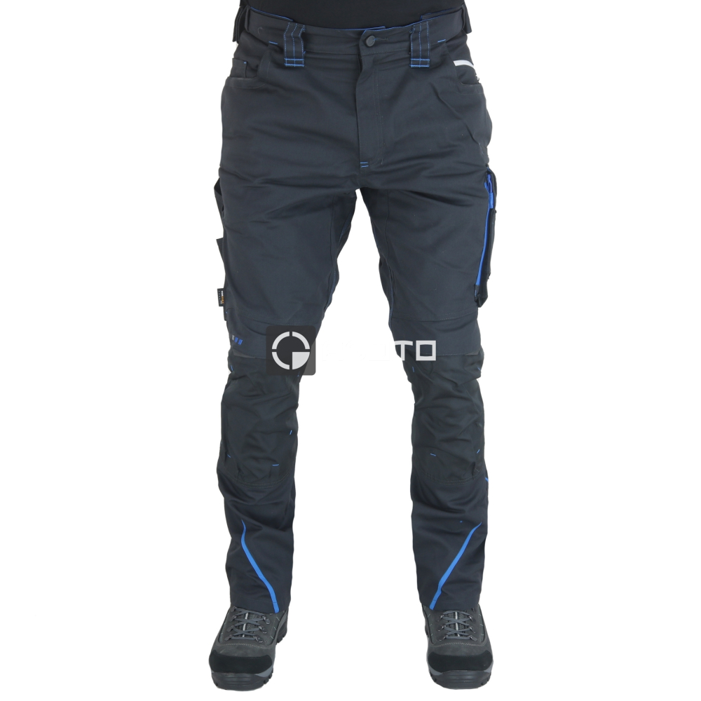 detail Engelbert Strauss e.s.motion černé pánské pracovní kalhoty