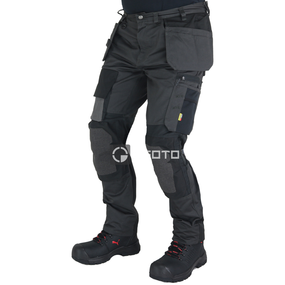 detail BLAKLADER Sweden Craftsman černé pánské profi pracovní kalhoty Stretch Kevlar®