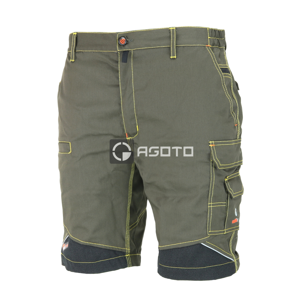 detail Industrial Starter STRETCH EXTREME pracovní kraťasy khaki