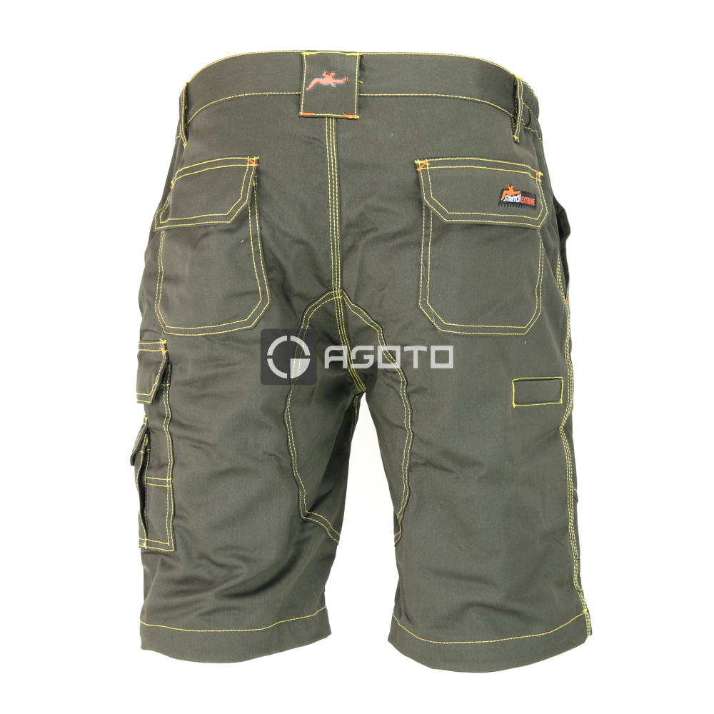 detail Industrial Starter STRETCH EXTREME pracovní kraťasy khaki