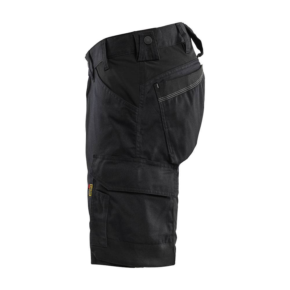 detail BLAKLADER Sweden Stretch černé pánské profi kraťasy