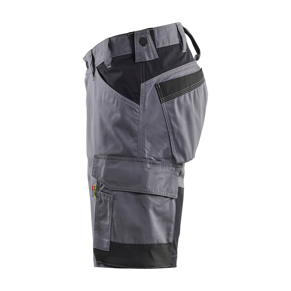 detail BLAKLADER Sweden Stretch šedé pánské profi kraťasy
