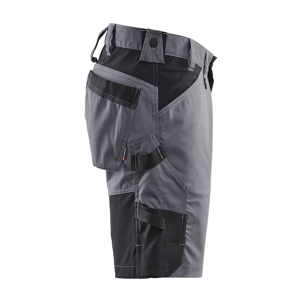 detail BLAKLADER Sweden Stretch šedé pánské profi kraťasy