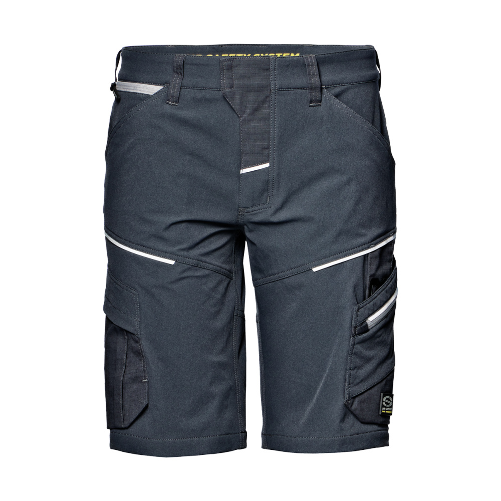 detail SIR Gemini Stretch šedé pánské pracovní kraťasy vodoodpudivá úprava