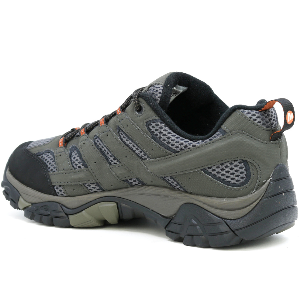 detail MERRELL Moab 3 GTX grey men's leather outdoor shoes with Gore-Tex® membrane