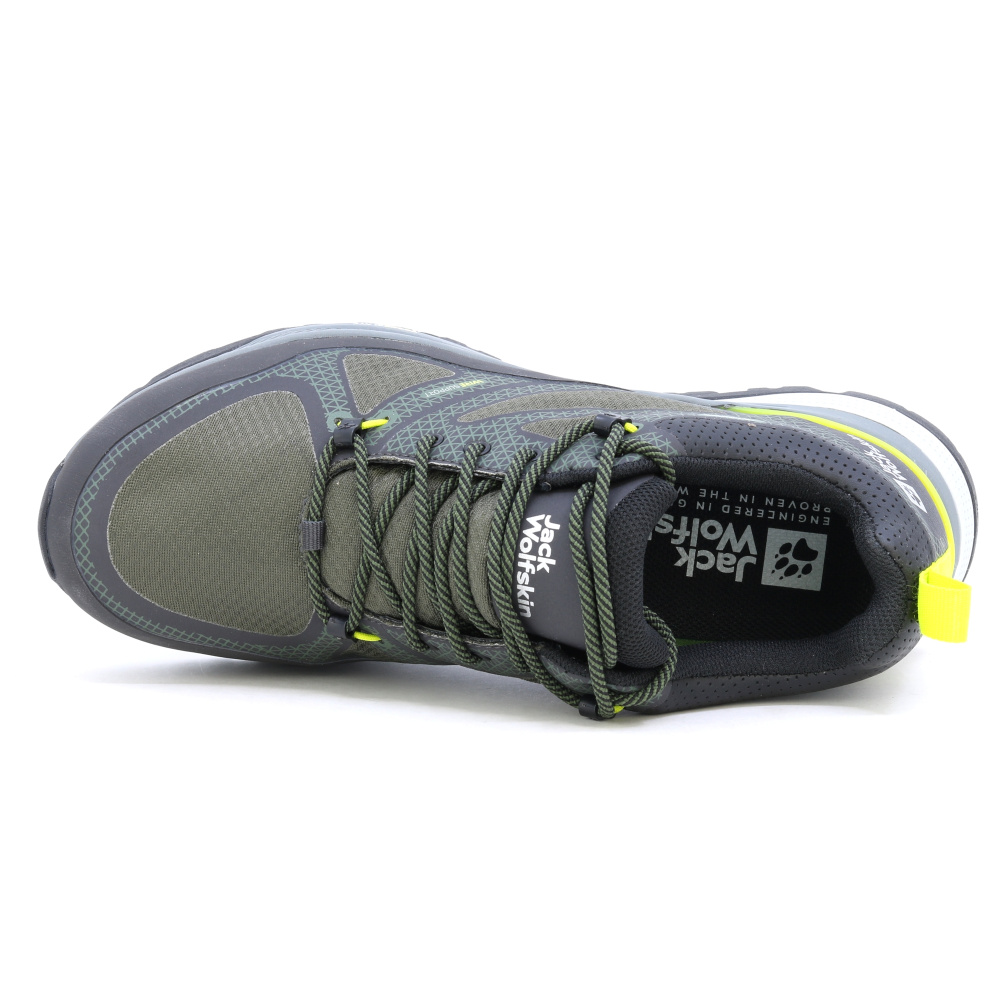 detail Jack Wolfskin Force Striker pánská olivová outdoor obuv Texapore membrána