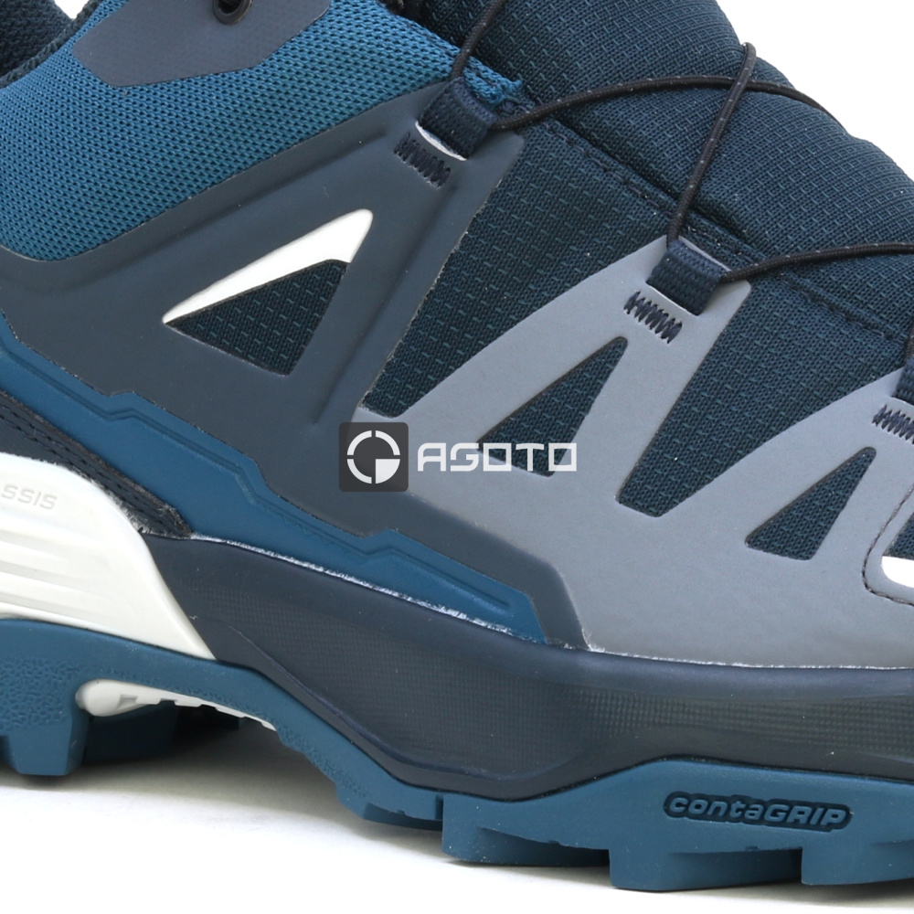detail SALOMON X Ultra 360 GTX Carbon modrá pánská outdoor obuv Goretex membrána