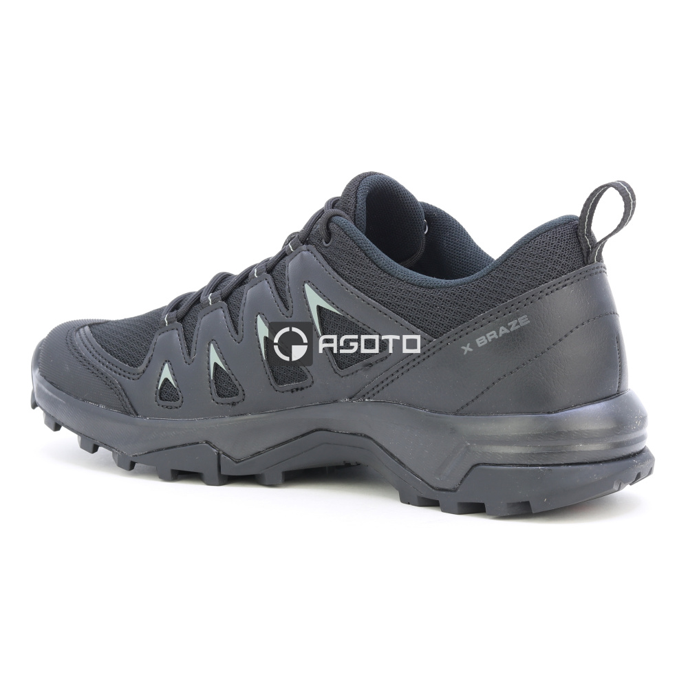 detail SALOMON X Braze black černá pánská outdoor obuv