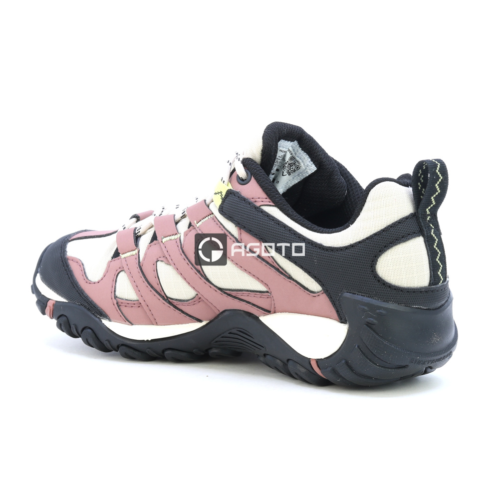 detail MERRELL Claypool Sport GTX oyster šedá dámská outdoor obuv