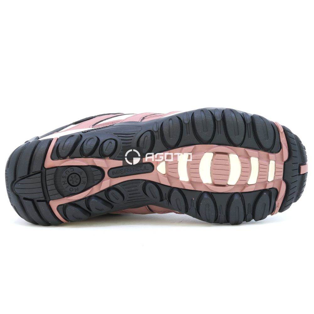 detail MERRELL Claypool Sport GTX oyster šedá dámská outdoor obuv