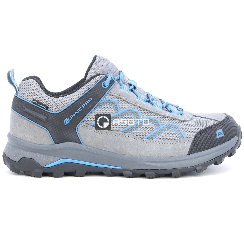 detail ALPINE PRO Semte šedá pánská outdoor obuv PTX membrána