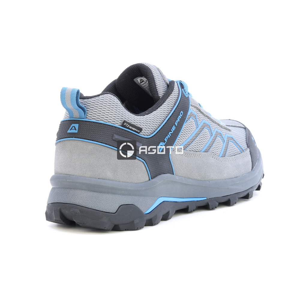 detail ALPINE PRO Semte šedá pánská outdoor obuv PTX membrána