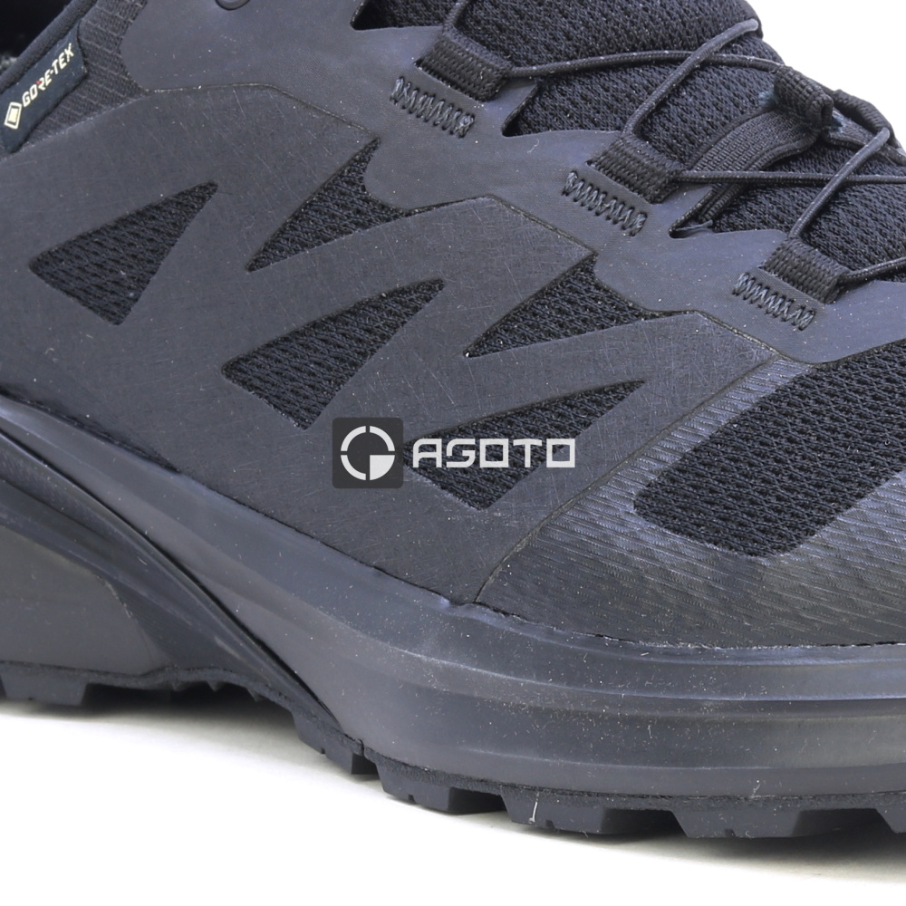 detail SALOMON X-Adventure GTX Black černá pánská outdoor obuv membrána Gore-Tex®