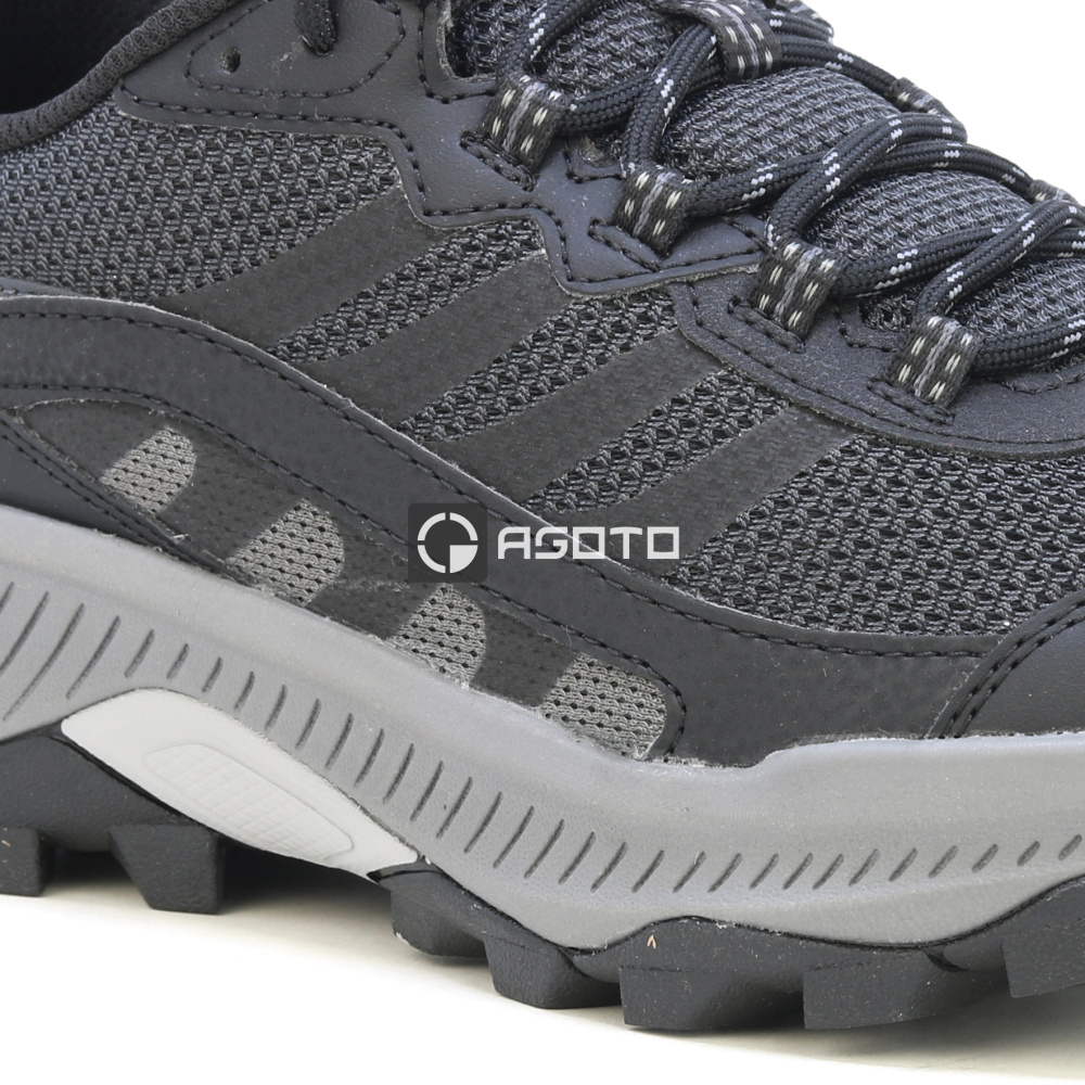 detail MERRELL SPEED STRIKE 2 black černá pánská outdoor obuv