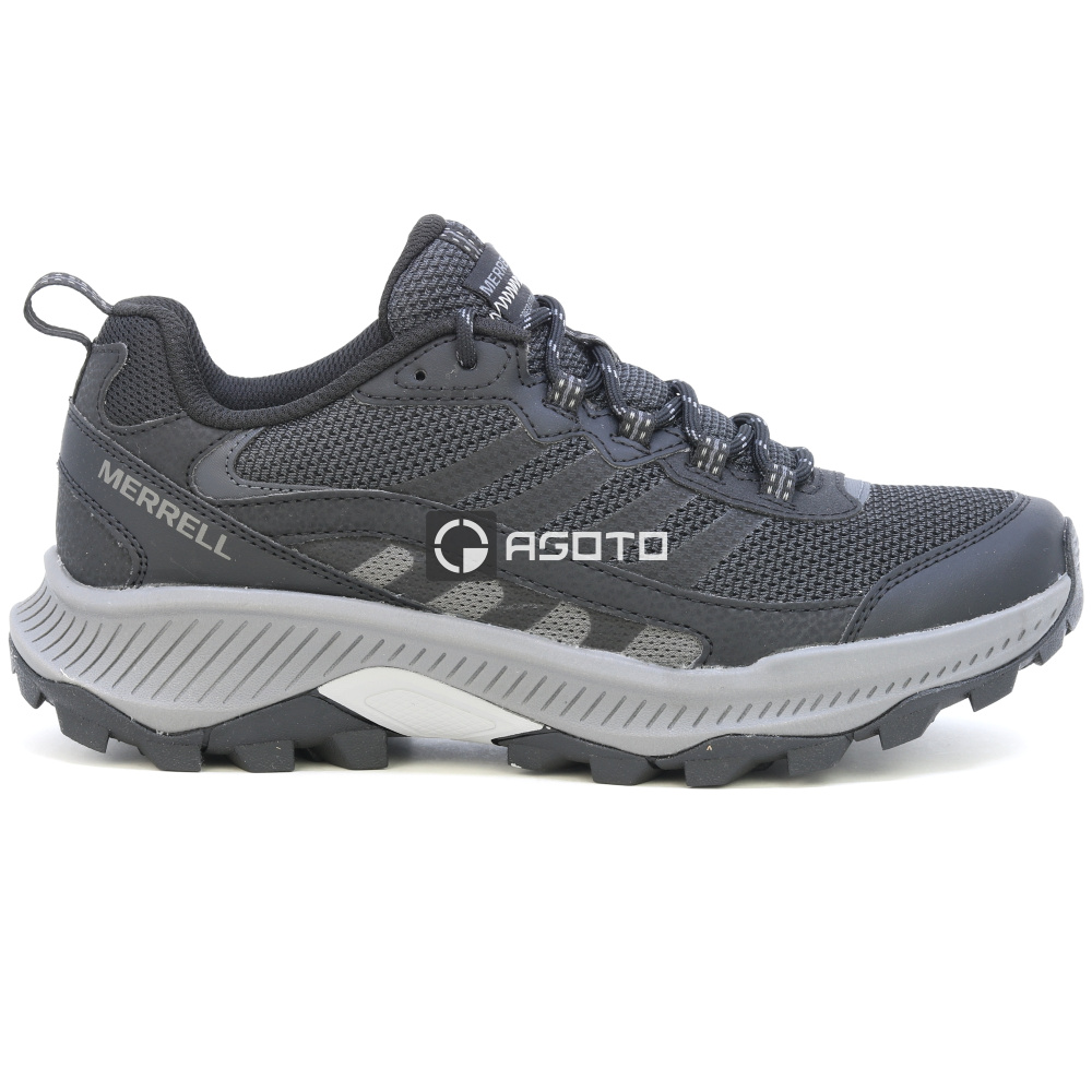 detail MERRELL SPEED STRIKE 2 black černá pánská outdoor obuv