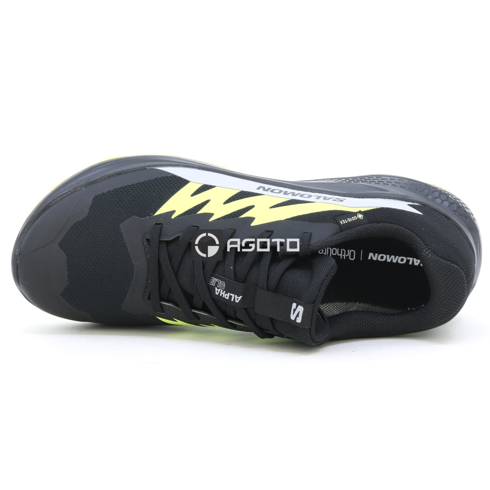 detail SALOMON Alphaglide GTX černá pánská outdoor obuv membrána Gore-Tex®