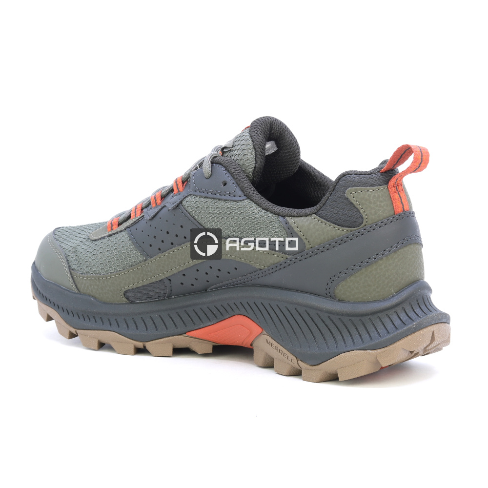 detail MERRELL Speed Strike 2 GTX olivová pánská outdoor obuv membrána Gore-Tex®