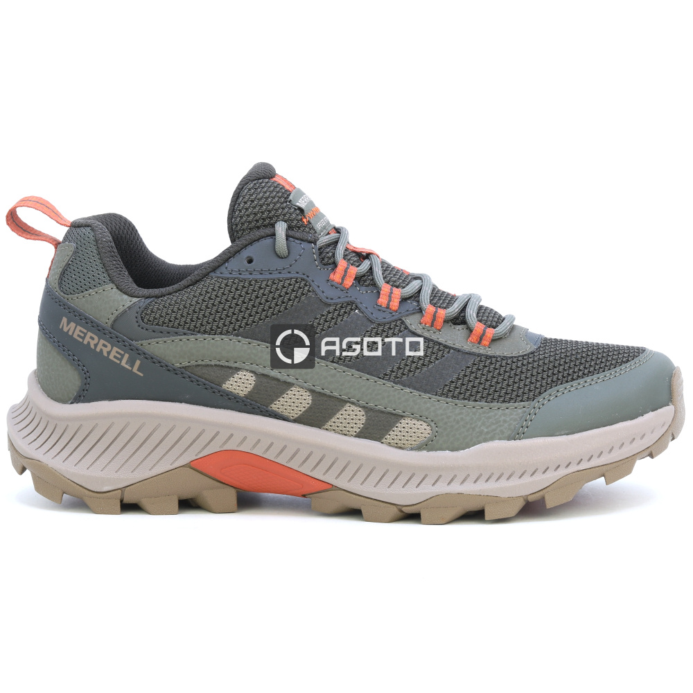 detail MERRELL Speed Strike 2 olivová pánská outdoor obuv