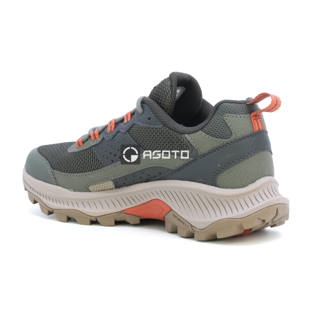 detail MERRELL Speed Strike 2 olivová pánská outdoor obuv